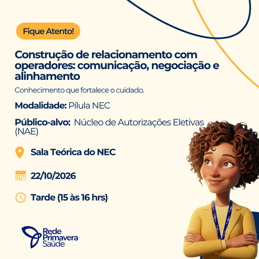 Construção de relacionamento com operadores: comunicação, negociação e alinhamento