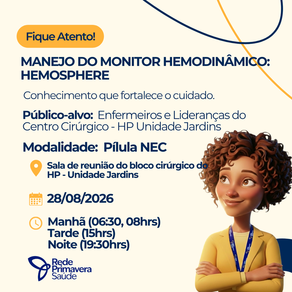 Avaliação de Reação -  Manejo do monitor hemodinâmico: hemosphere